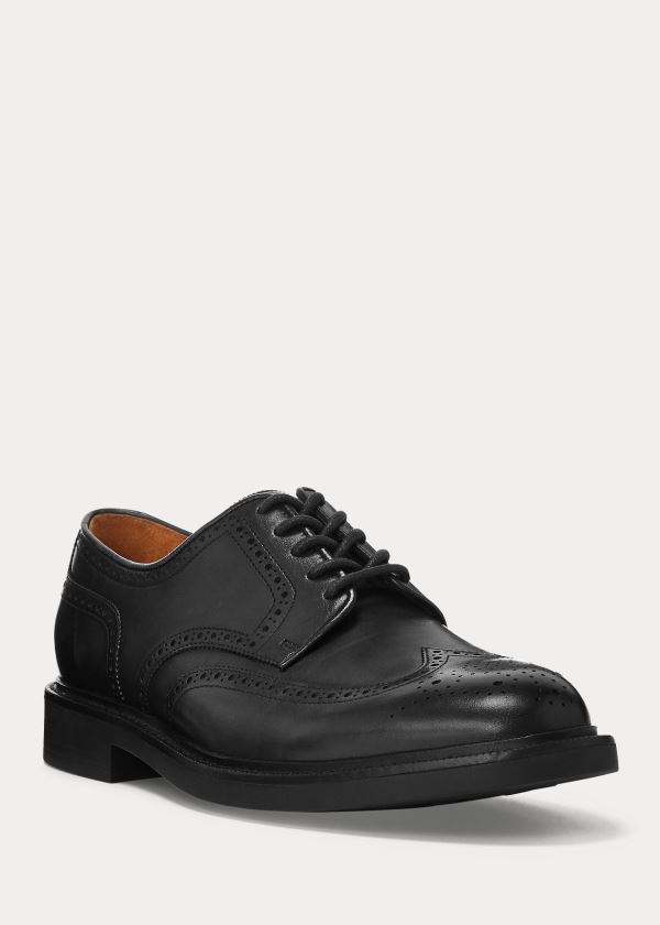 Polo Ralph Lauren Asher Læder Wingtip Sko Herre Danmark (ZNDJM0285)